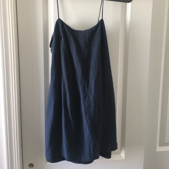 Navy spaghetti strap dress - Picture 1 of 2